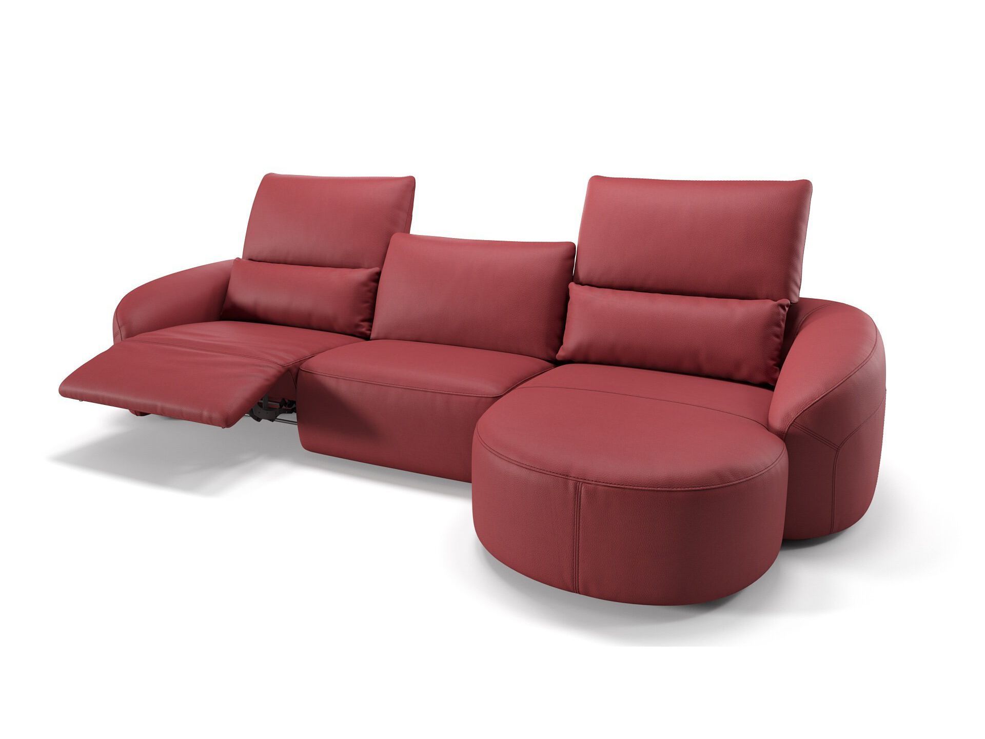 Кожаный диван с полуостровом Sofanella Санкт-Мориц ARCH-00038944 - Вид №2