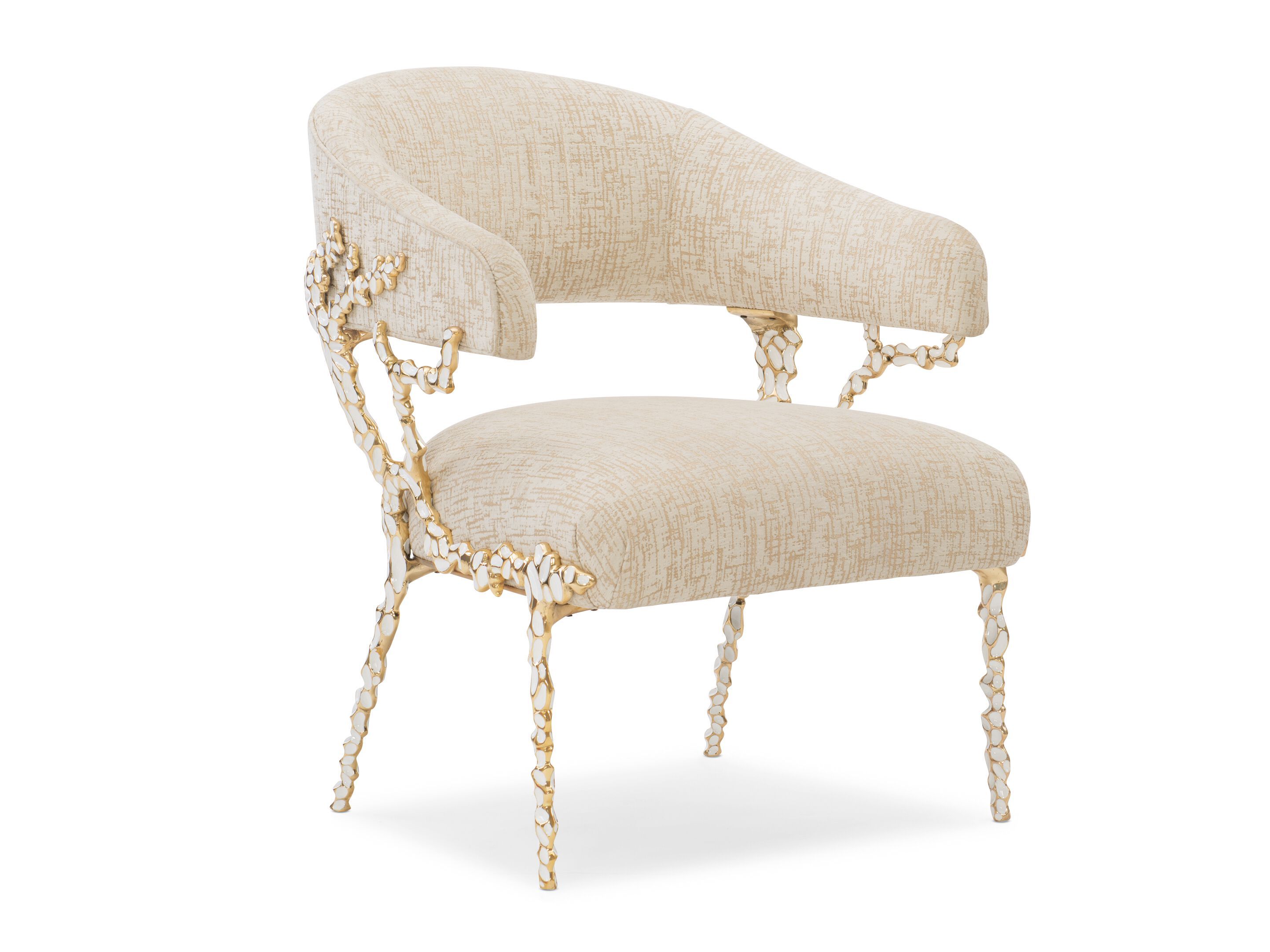 Тканевый стул с открытой спинкой и подлокотниками Caracole GLIMMER OF HOPE ARCH-00150642 - Вид №15