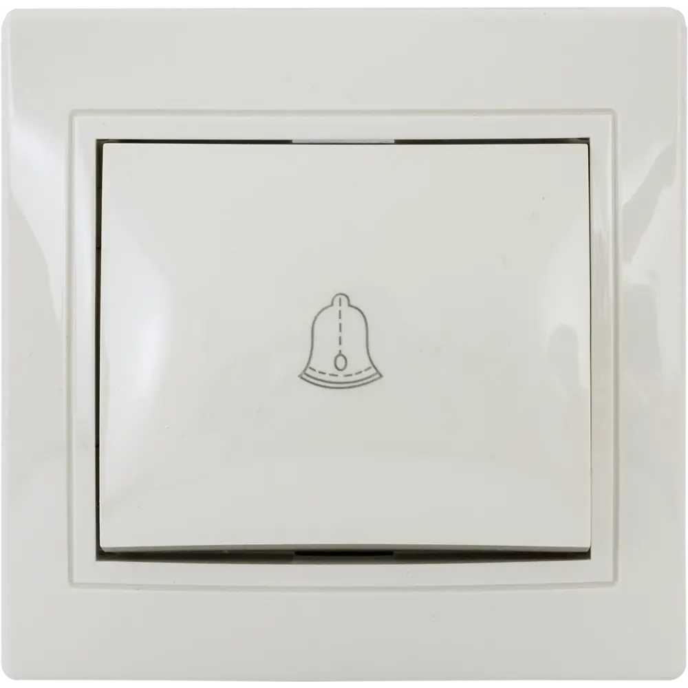 Кнопка звонка TDM ELECTRIC с подсветкой в бежевом корпусе 85591347 Таймыр STLM-0064432 - Вид №1