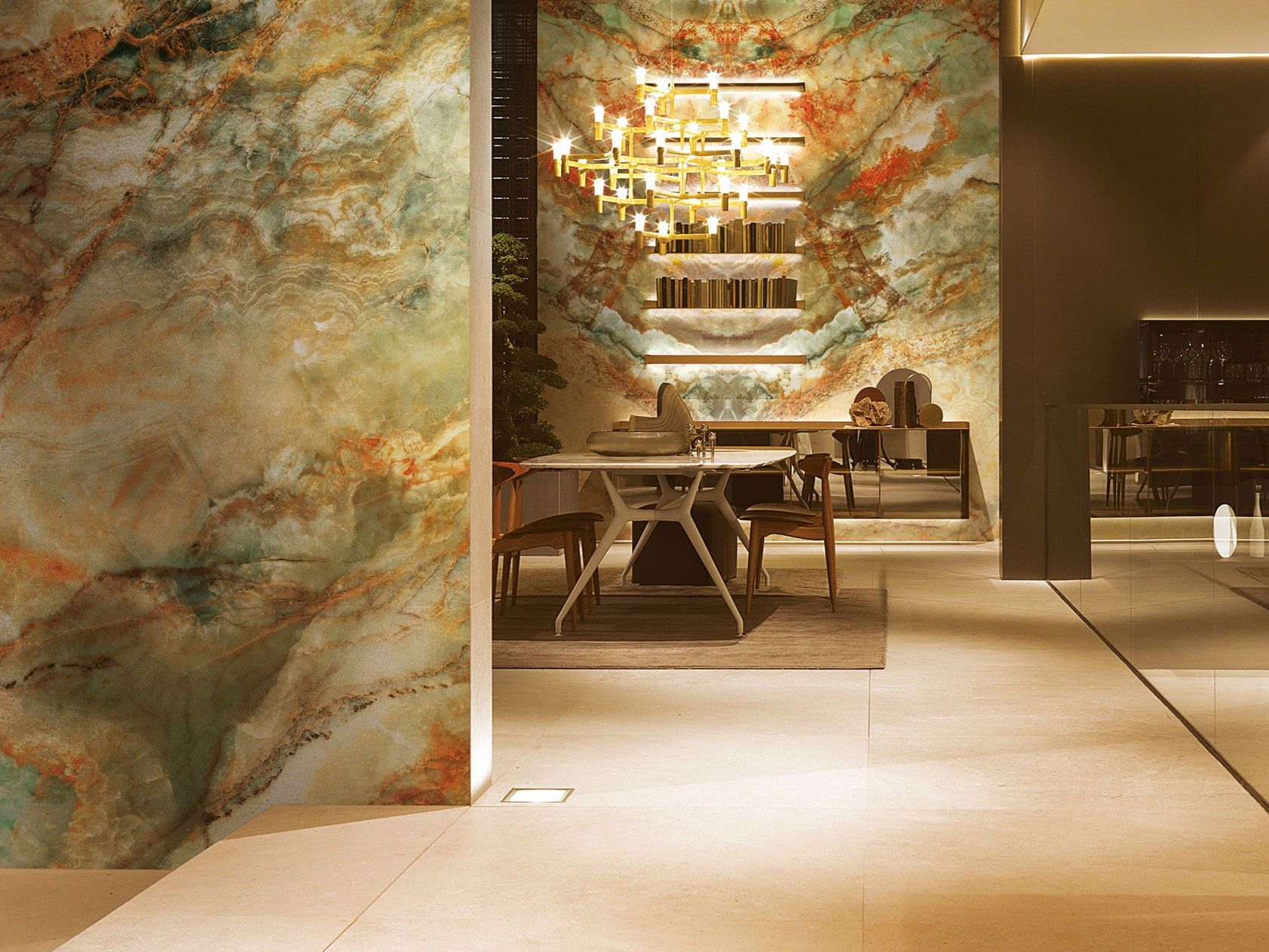 Декоративная панель из алюминия, стекла или ПММА Tecnografica драгоценные камни ARCH-00026995