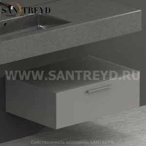 S07024TO2 Тумба с 1 ящиком 70 см серая Globo ARREDO WOOD Италия