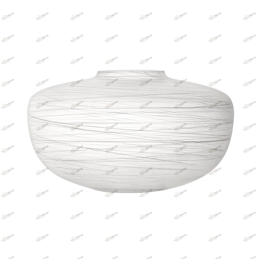 Ваза стеклянная белая 17,5 см Boulder LSA INTERNATIONAL ДИЗАЙНЕРСКИЕ 00-3894918 Белый 