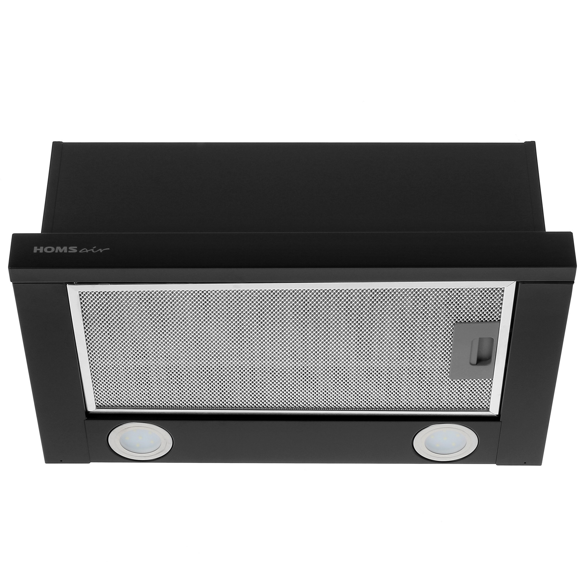 8160080 Вытяжка телескопическая HOMSair FLAT 50 черный/черный STDN-0039778 - Вид №1