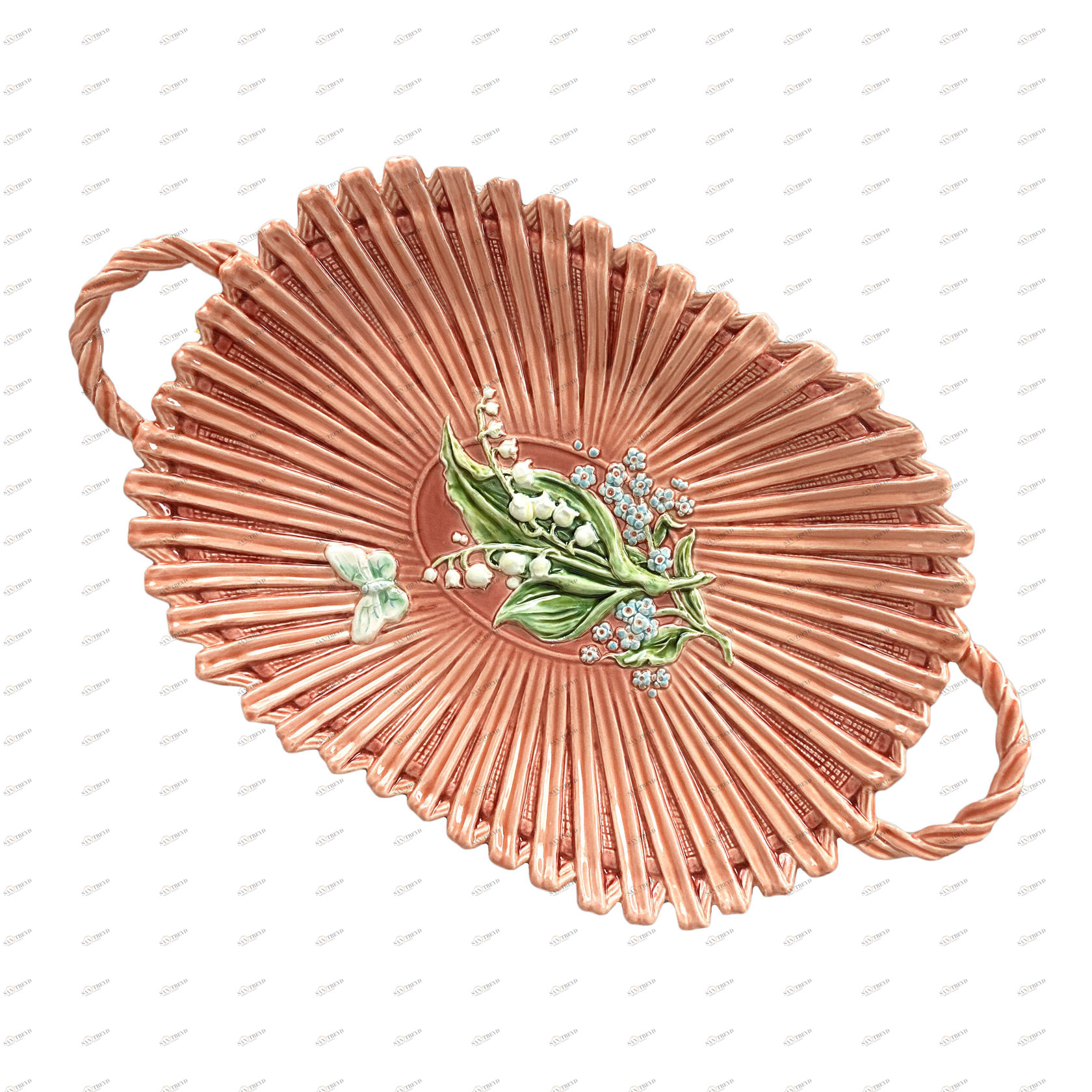 Хлебница (роспись) Голубые ландыши PROVANSFAIENCE sun-id-994573