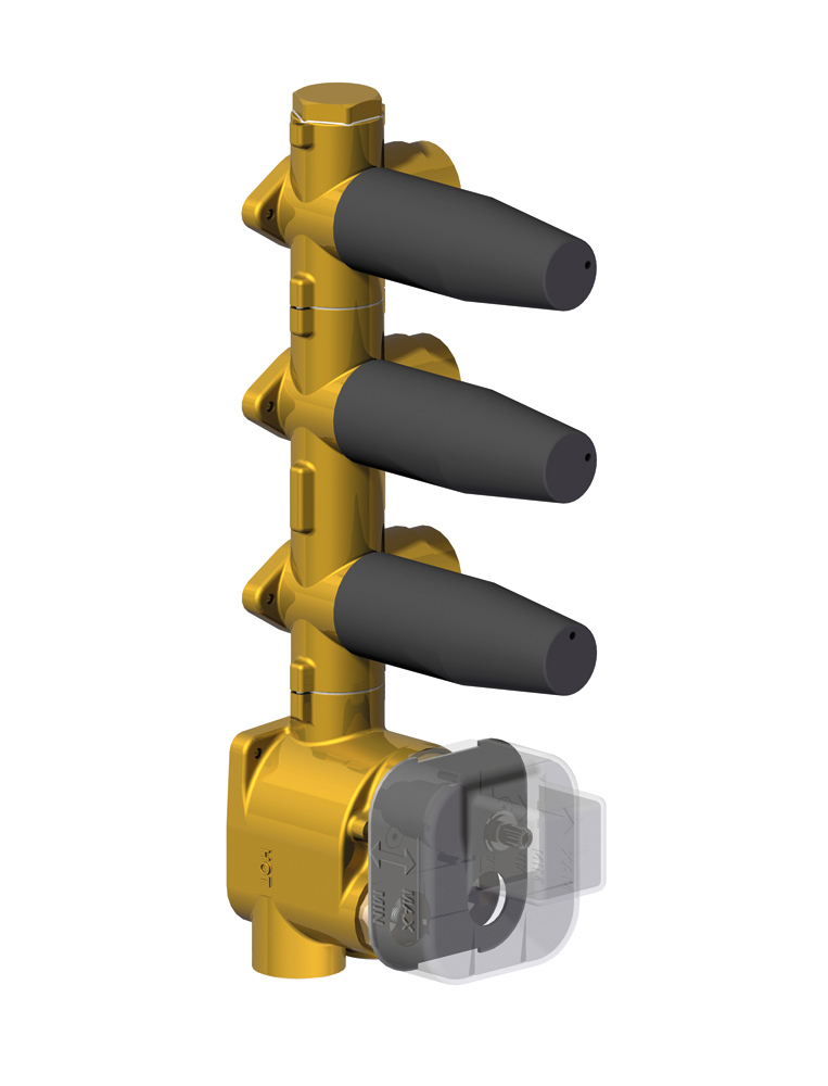 884038 Bellosta Rubinetterie ВСТРОЕННАЯ ЧАСТЬ ТЕРМОСТАТИЧЕСКИЙ СМЕСИТЕЛЬ_x005F
3 ВЫХОДА 3/4 " 