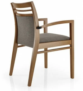 JMS Ресторанный стул из ткани с подлокотниками Cassis M16c