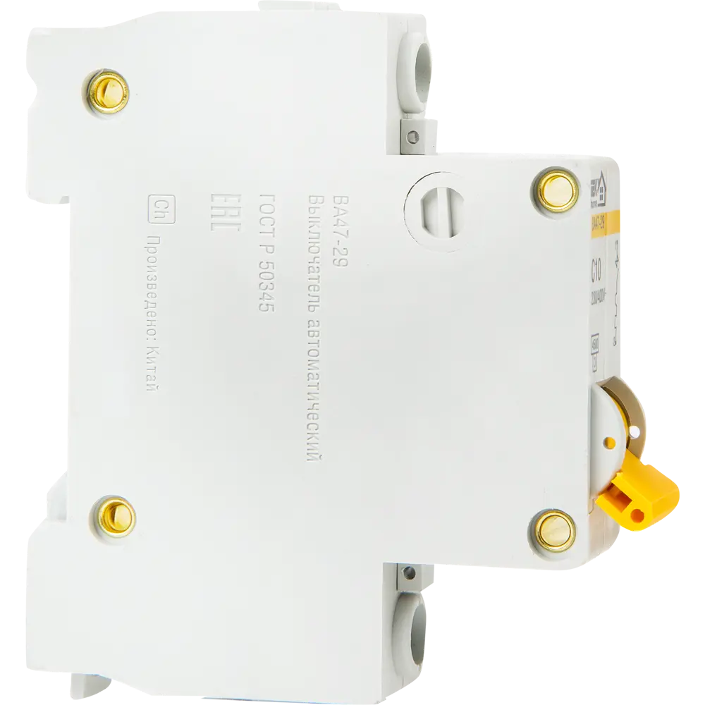 Автоматический выключатель IEK Home ВА47-29 на 10А для защиты электросети 18072264 STLM-0009391 - Вид №3