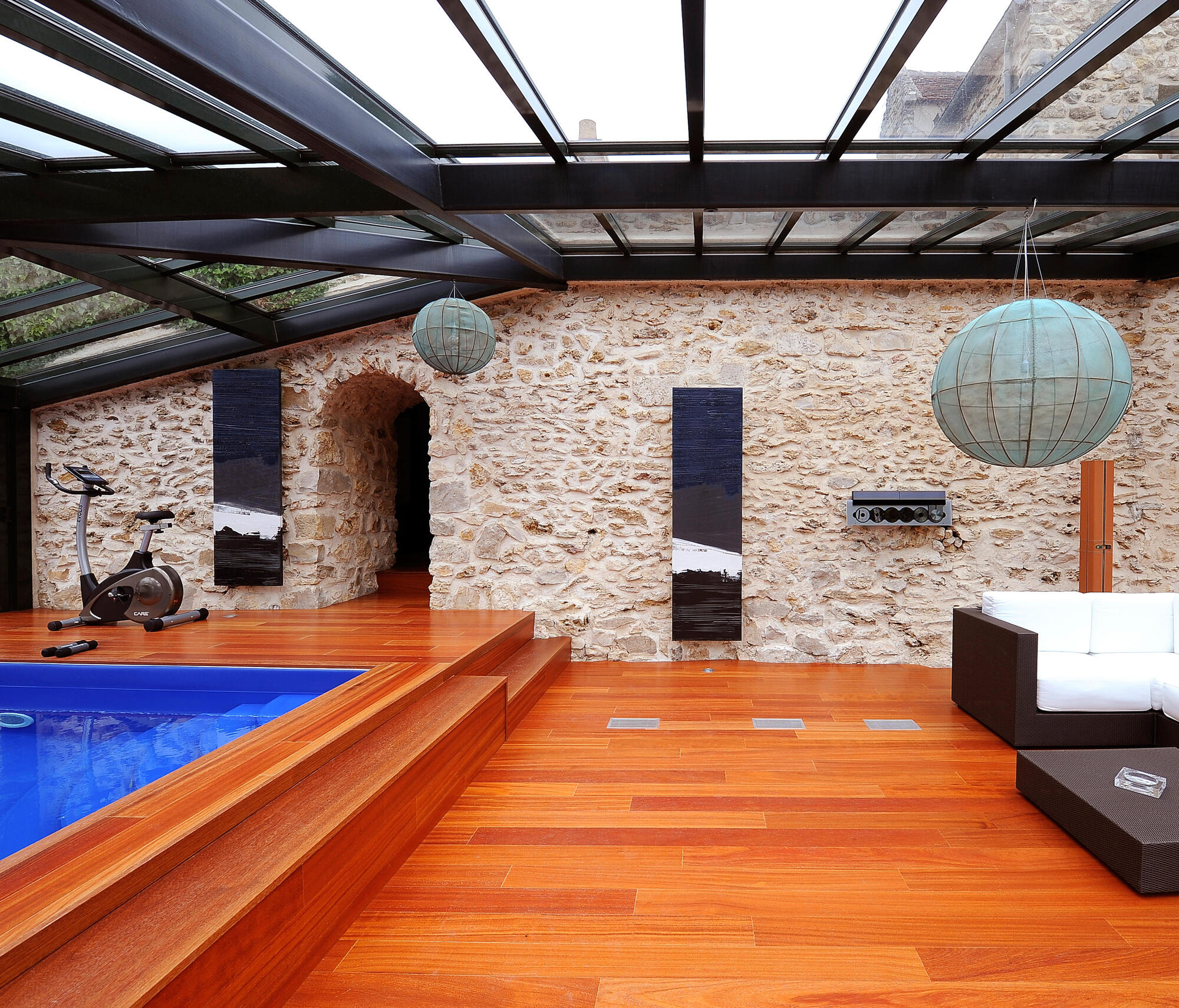 Водяной радиатор 220 x 70 cm Blue cargo Cinier  1374 Вт sun-id-1217972 - Вид №3