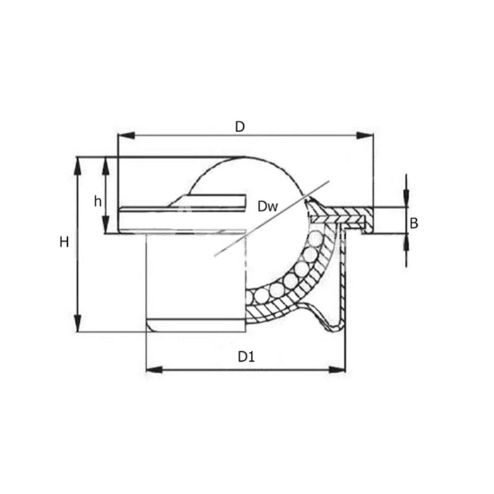 IS2209 Шариковая опора CY22H CS/CS ISKRA  - Вид №1