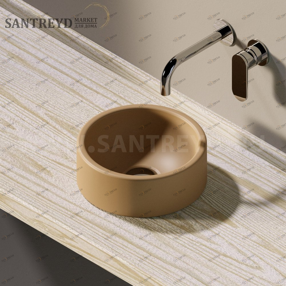 50592229004 Накладная раковина на столешницу  круглая Ceramica Flaminia Twin