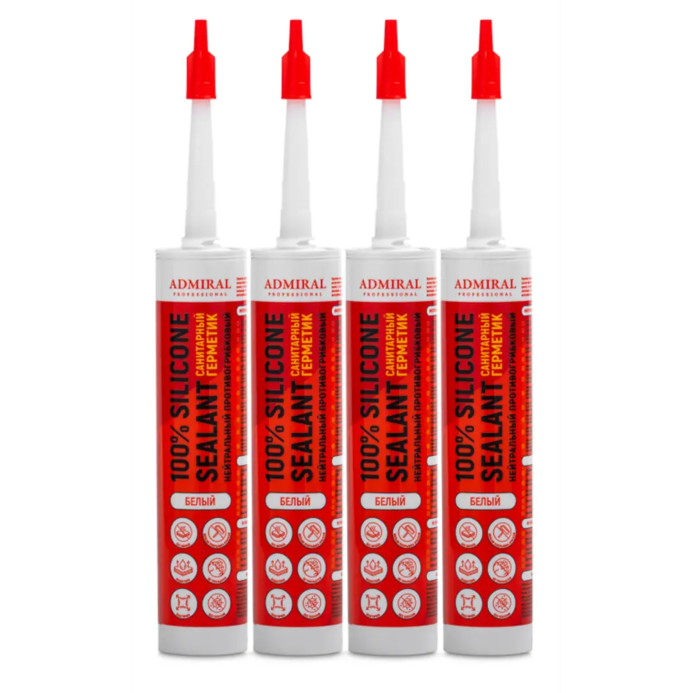 Герметик силиконовый Admiral санитарный белый 280 мл Santreyd STLM-2103764