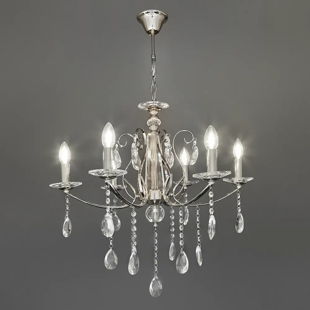 Люстра потолочная De City Свеча 6 ламп 12 м² E14 220 V STLM-2119785 - Вид №1