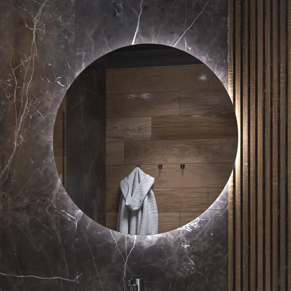 Зеркало VIGO Moss Classic LED круглое 70 см с энергосберегающей подсветкой 84005338 STLM-0046057 - Вид №5