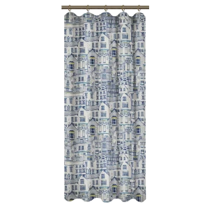 Штора на ленте для кухни «Город» 145x180 см цвет мультиколор
