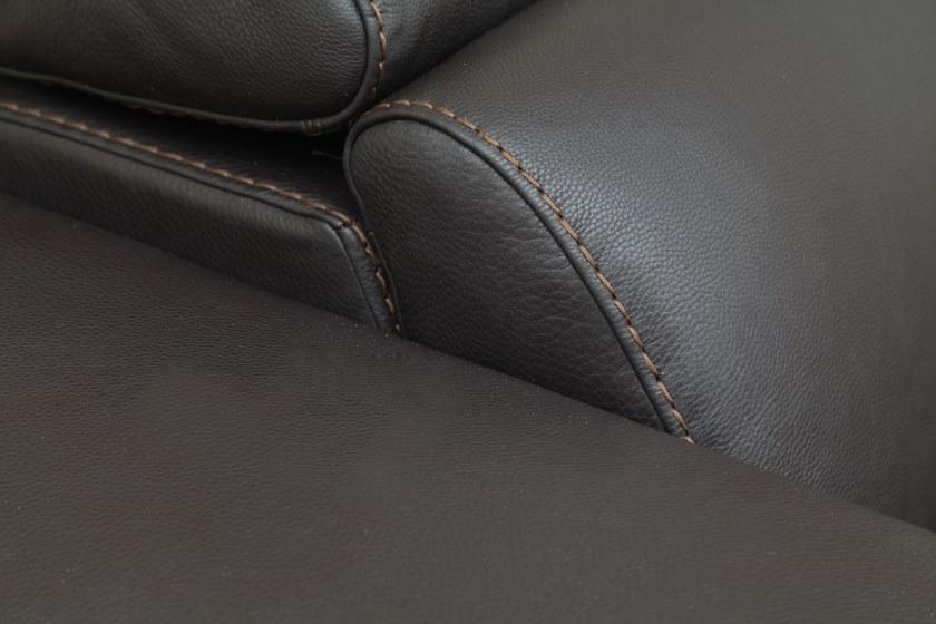 Rossini Sofas Откидной кожаный диван с электроприводом Tessa sun-id-1375985 - Вид №5