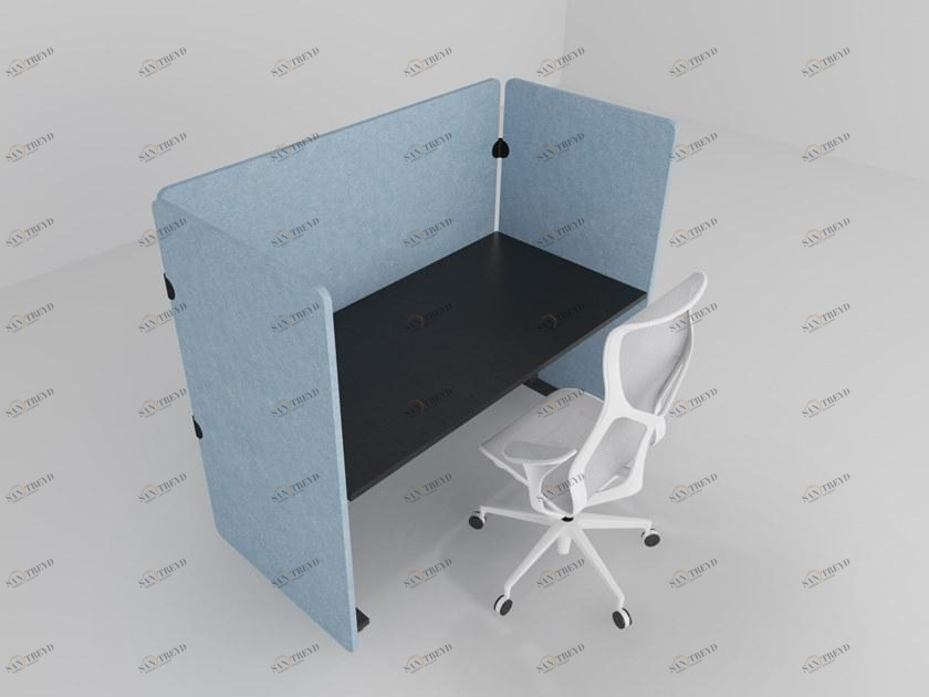 IMPACT ACOUSTIC® Отдельно стоящая модульная звукопоглощающая перегородка для офиса из переработанного пластика sun-id-1380706