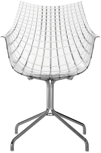 Driade Кресло на козлах из поликарбоната с подлокотниками Meridiana sun-id-1352403 - Вид №1