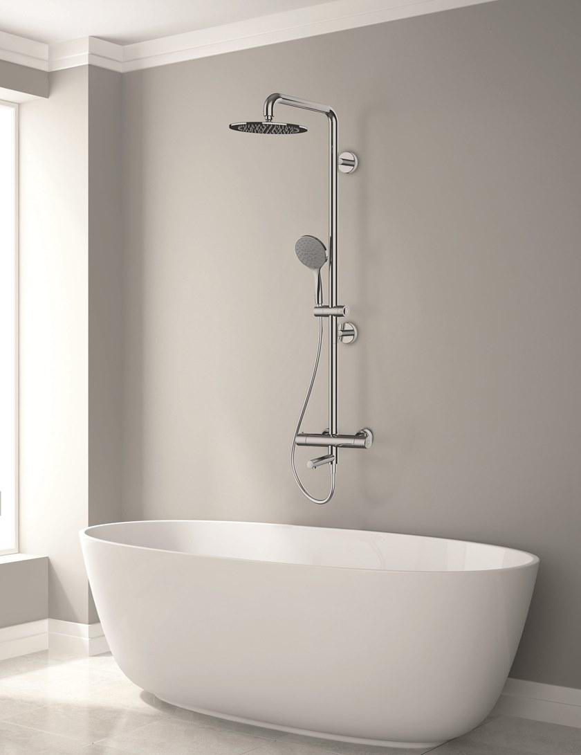 Ponte Giulio Душевая стойка из нержавеющей стали Solo H51gls04/n2 - Вид №2