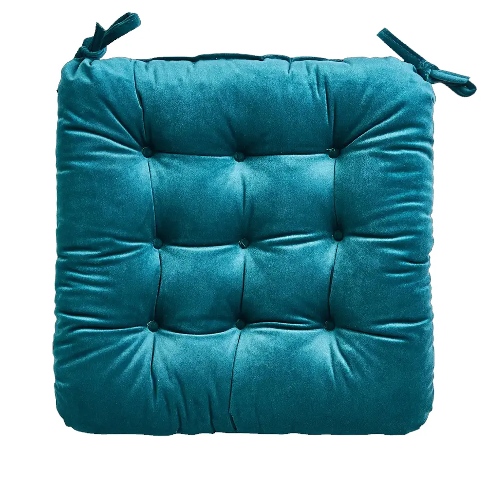 Подушка для стула Seasons Emerald 1 40x36 см цвет темно-бирюзовый Отсутствует STLM-2167796