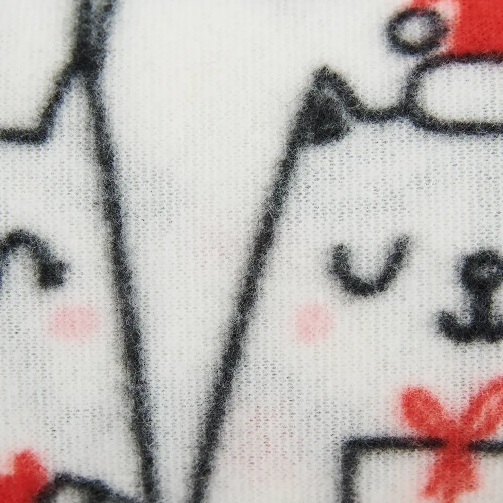 Плед Баюны новогодние 120x150 см флис цвет белый Ardenza Новогодняя STLM-2053377 - Вид №2