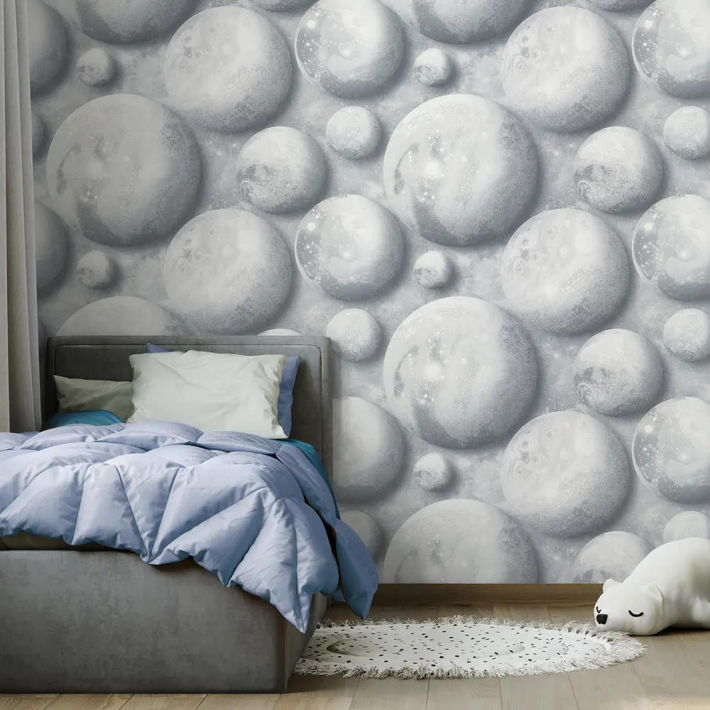 Обои флизелиновые Walldecor Exclusive Космо серые 1.06 м 35079-14 89401945 STLM-2168054 - Вид №3