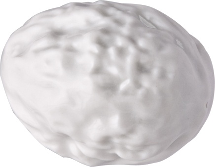 10537055 Klimenkoff Дек-е изделие "Орех грецкий" глазурь Фарфор твердый 