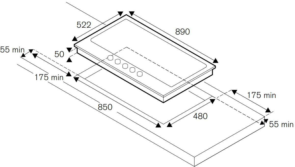 Bertazzoni Газовая встраиваемая плита из нержавеющей стали Professional sun-id-1410081 - Вид №2