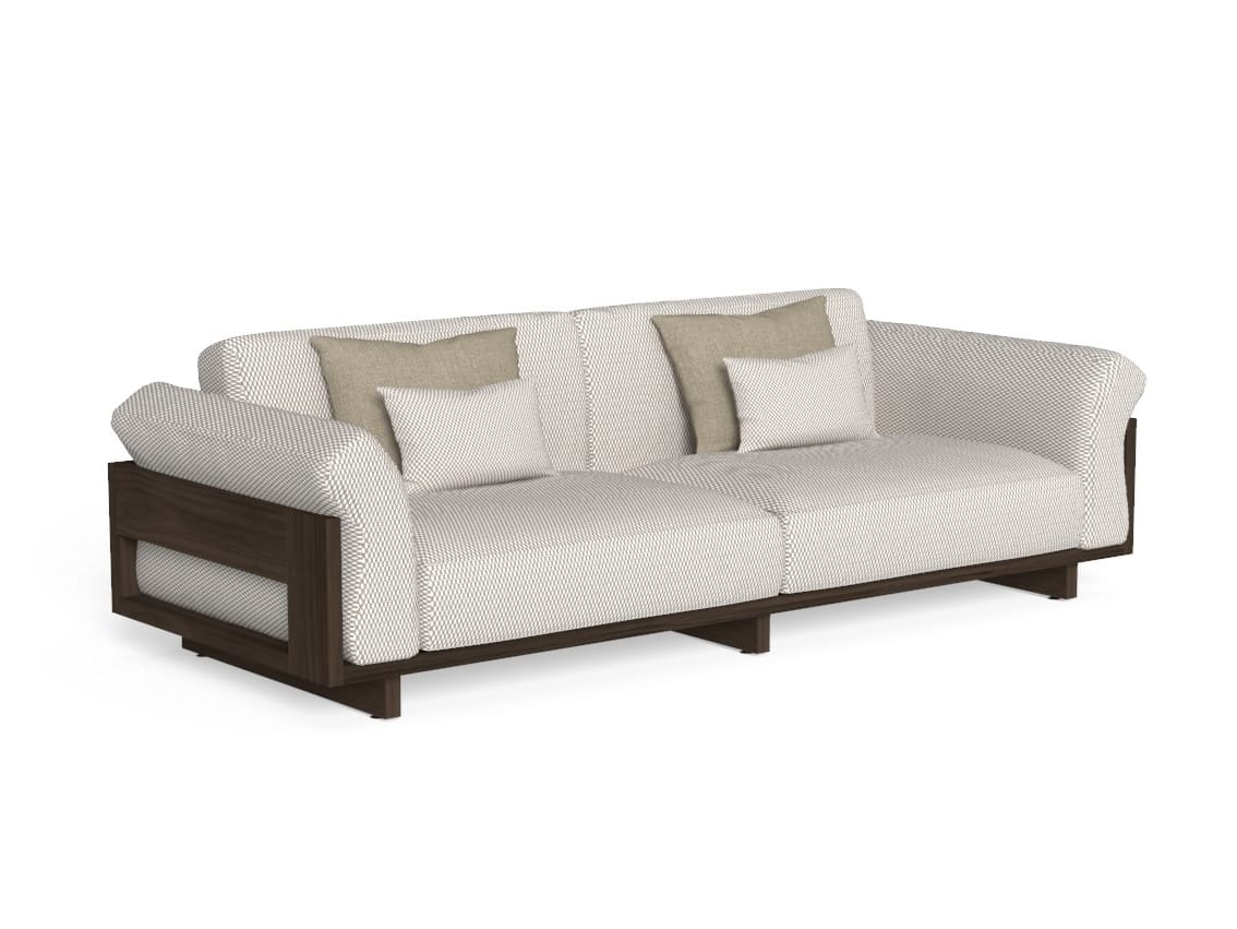 3-местный тканевый садовый диван Talenti Argo-wood ARCH-00000487 - Вид №2