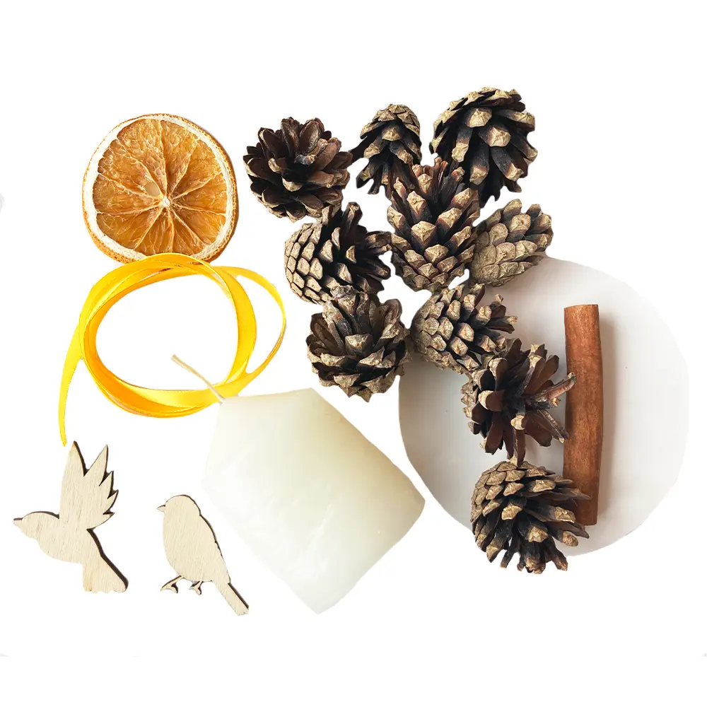 Набор для творчества Симфония Подсвечник новогодний 5x22 см дерево STLM-2017629