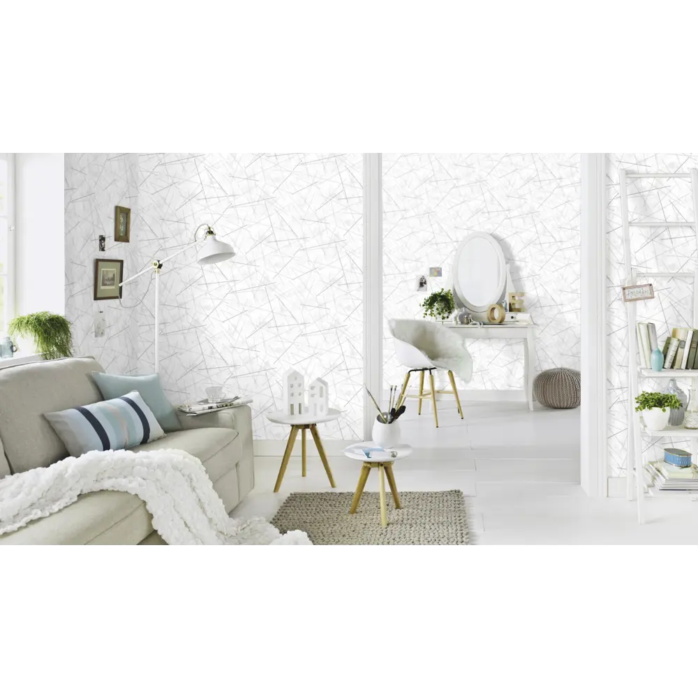 Обои флизелиновые Erismann Alexandria белые 1.06 м 3709-4 STLM-2143579 - Вид №3