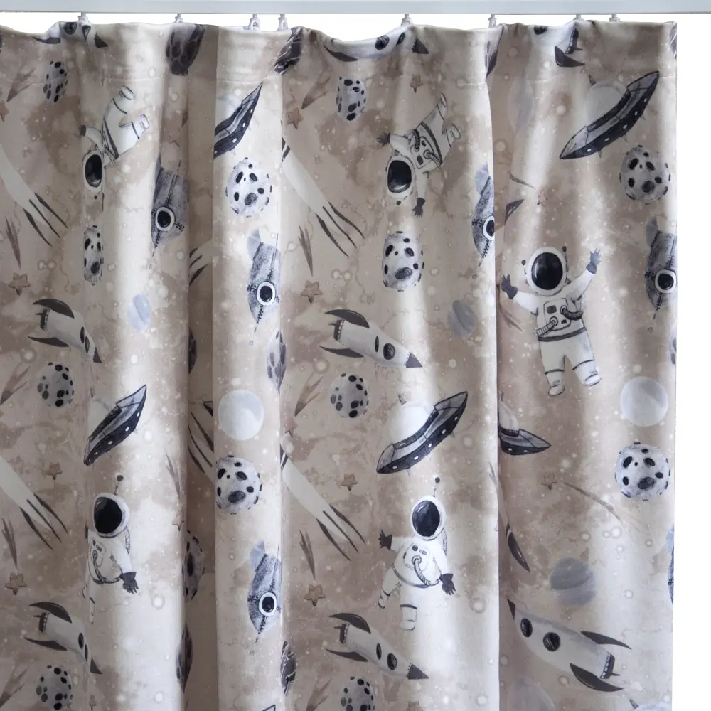 Штора на ленте Космос 140x260 см цвет бежевый SEASONS STLM-2178797 - Вид №3