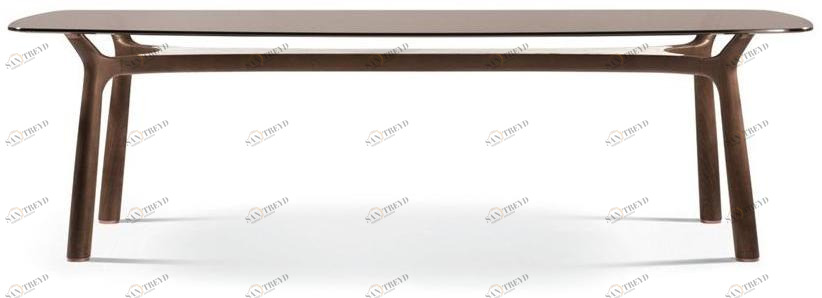 Giorgetti Прямоугольный стеклянный стол для гостиной sun-id-1369194