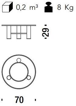 Moroso Круглый журнальный столик из стали с порошковым покрытием sun-id-1458793 - Вид №18