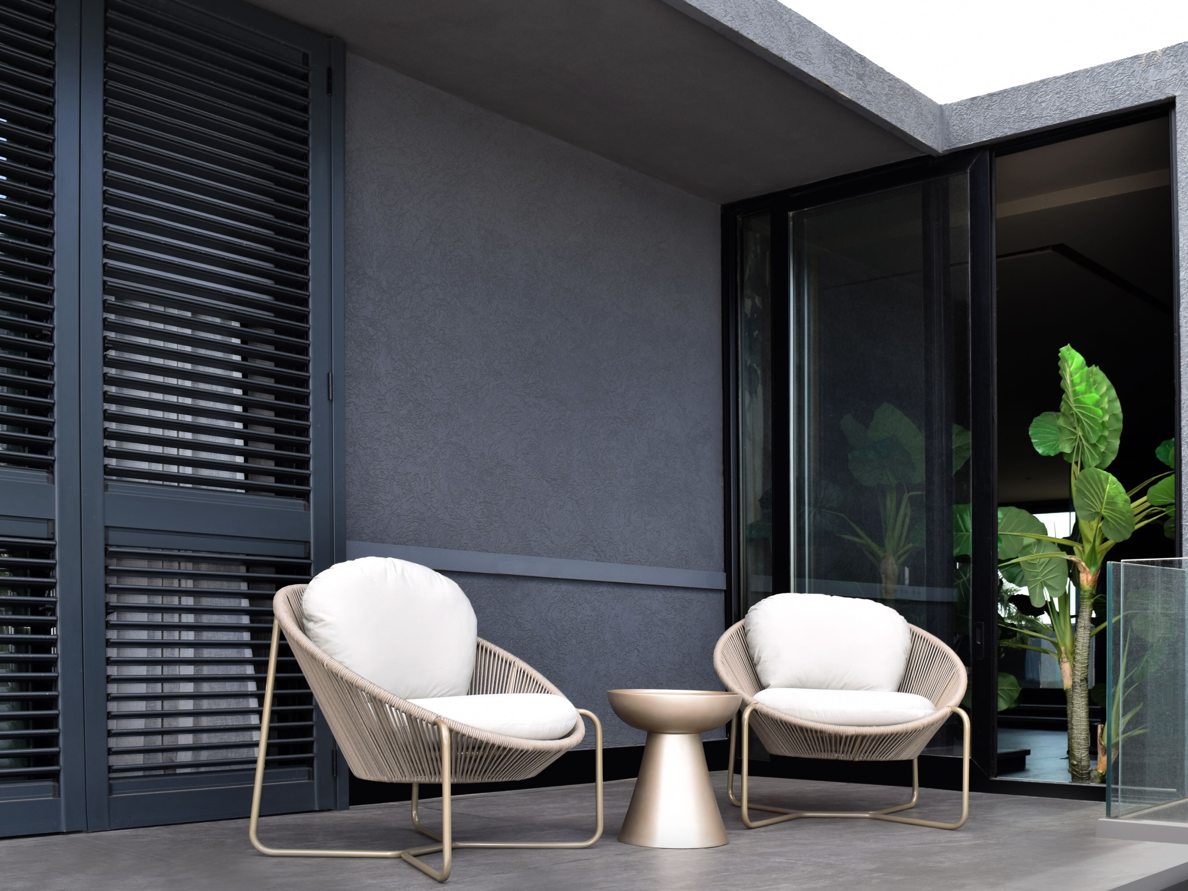 Веревочное и алюминиевое садовое кресло ABLE NOEMA ARCH-00046744 - Вид №7