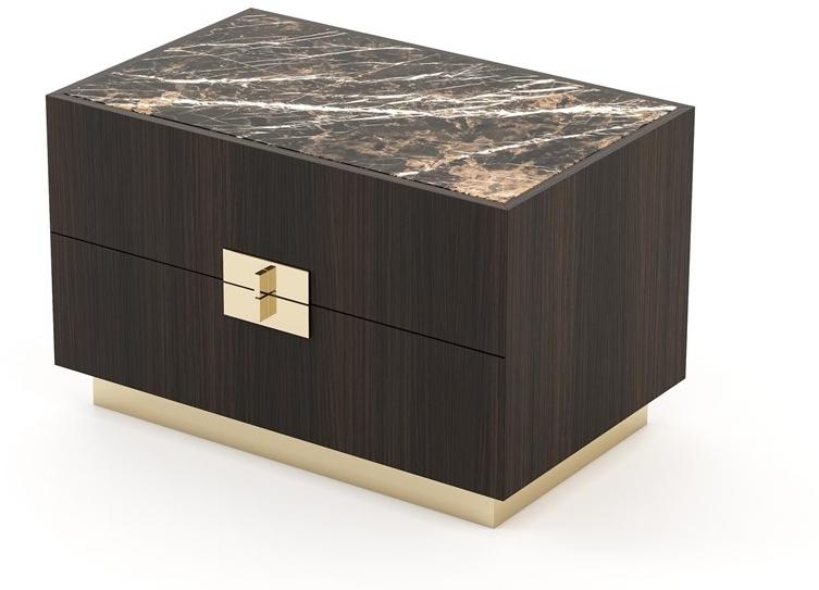 Laskasas Прямоугольная тумбочка из дерева и мрамора Lady Lk1321 - Вид №2
