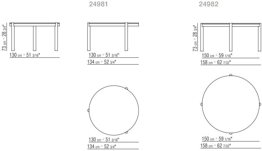 Flexform Круглый деревянный стол с мраморной столешницей Gustav sun-id-1461095 - Вид №4