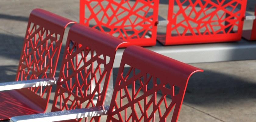 Metalco Скамья стальная с подлокотниками со спинкой sun-id-1440072 - Вид №2