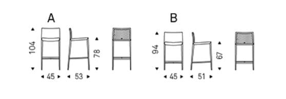 Высокий кожаный стул Cattelan italia норма ARCH-00054734 - Вид №3