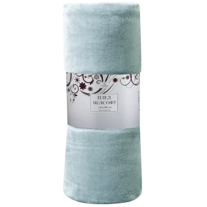 Плед First Aqua5 140х200 см велсофт цвет аквамарин