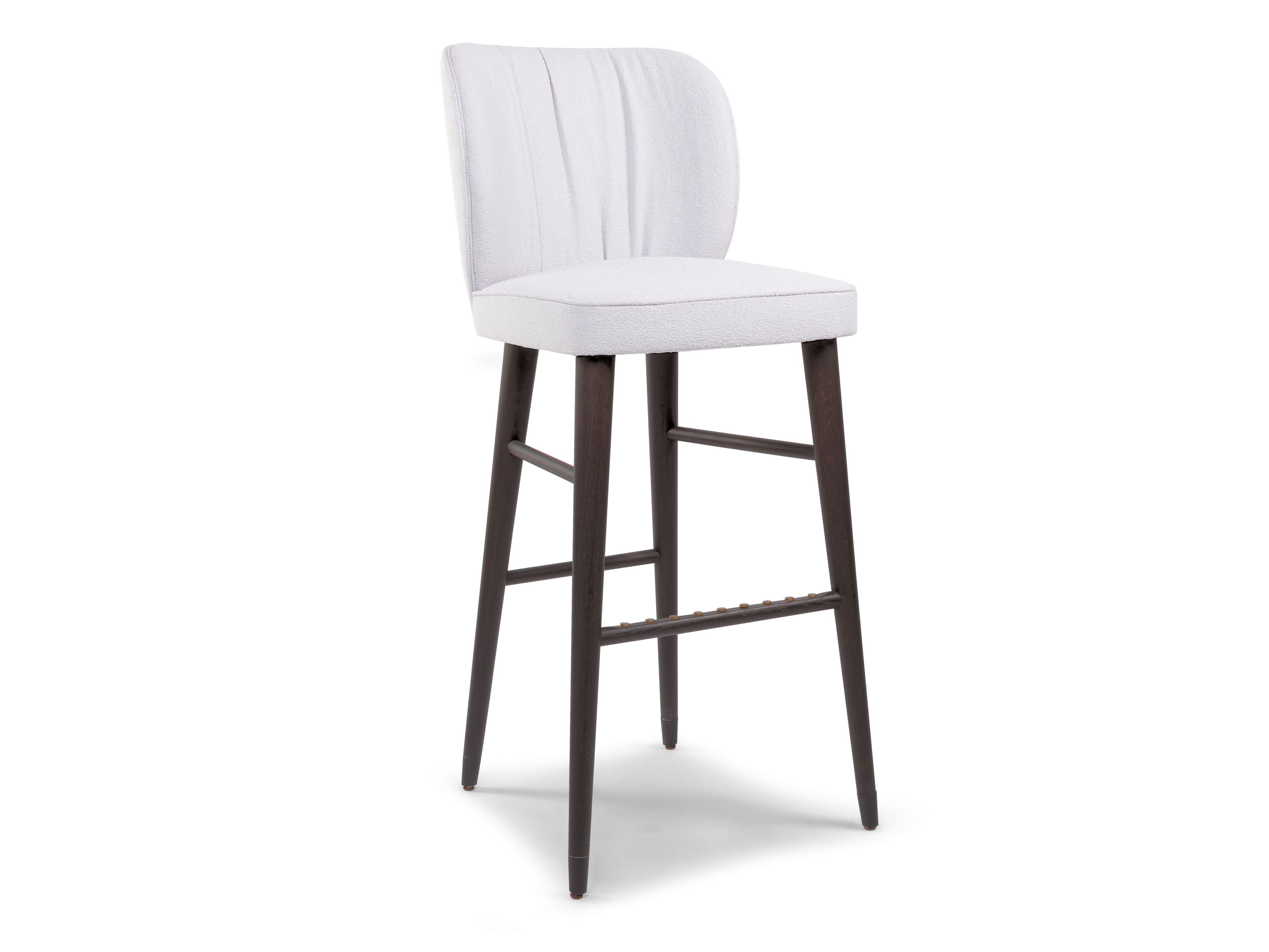 Мягкий табурет из ясеня со спинкой Riccardo Rivoli ARCH-00066697 - Вид №2