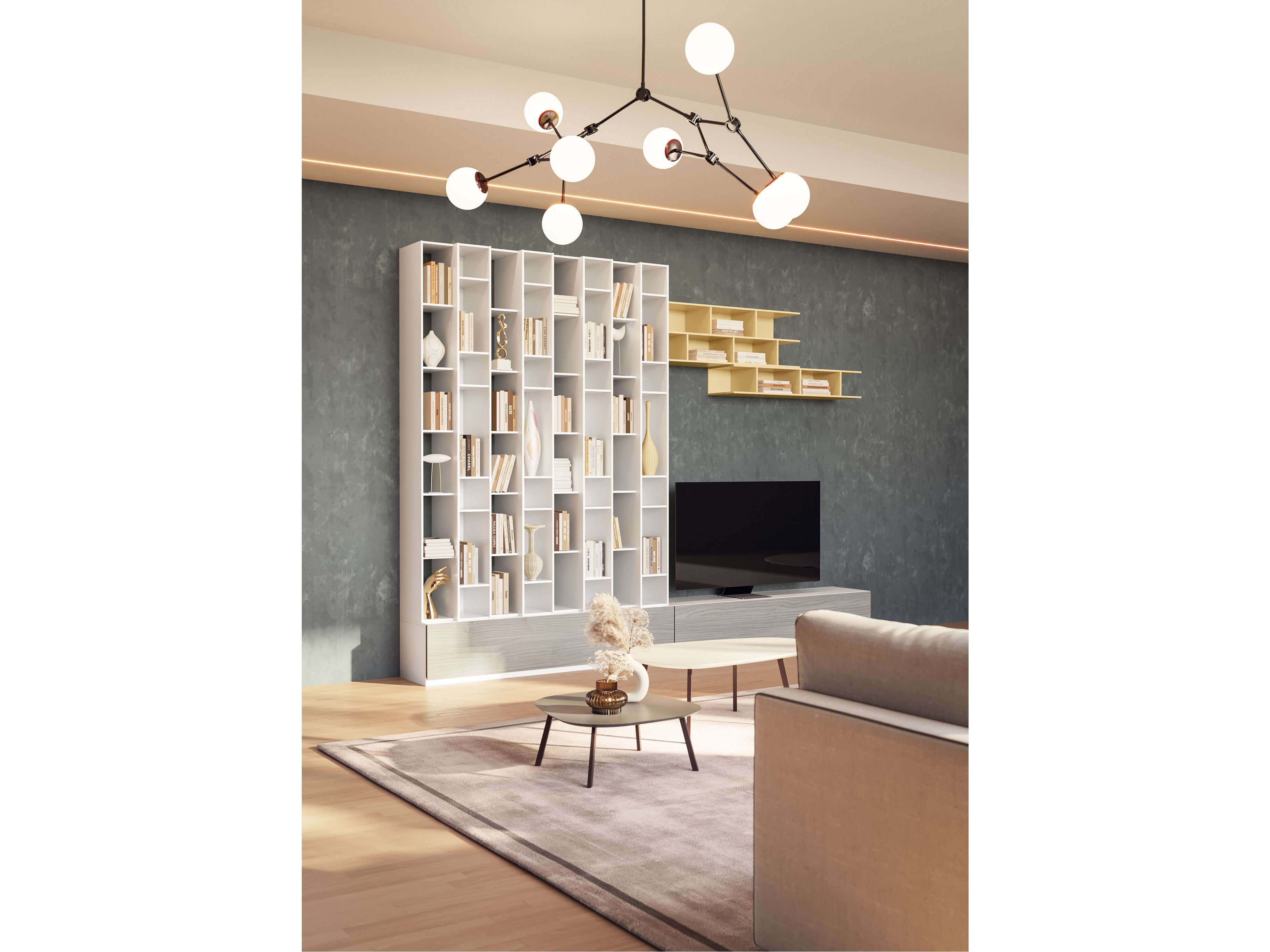 Оборудованная стена / книжный шкаф Giessegi день за днем ARCH-00008578 - Вид №1