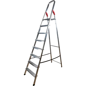 Стремянка алюминиевая Hailo 8 ступеней 8928-901, максимальная нагрузка 150 кг