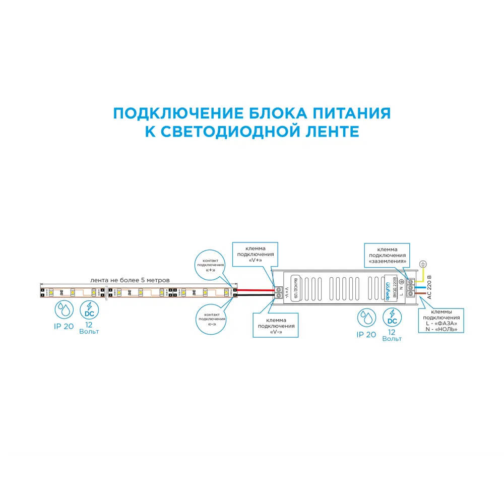 APEYRON Блок питания 40Вт 12В для светодиодного освещения 13444583 STLM-0003168 - Вид №4