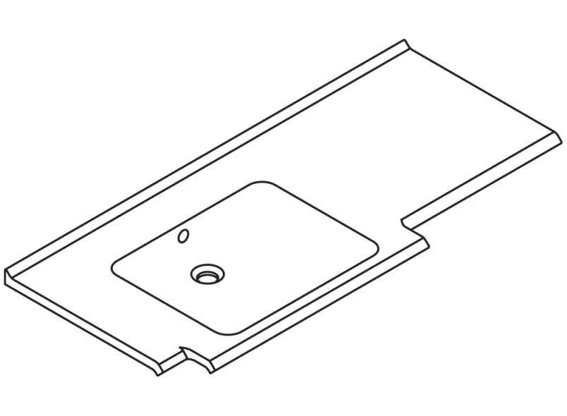 950.13.202S Умывальник различной длины HEWI Waschtische  - Вид №2