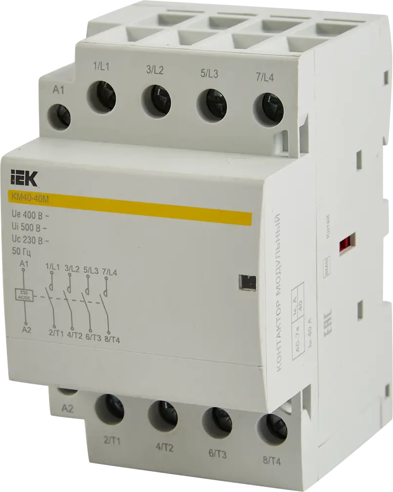 Контактор IEK КМ40-40М для автоматизации силовых цепей 87762189