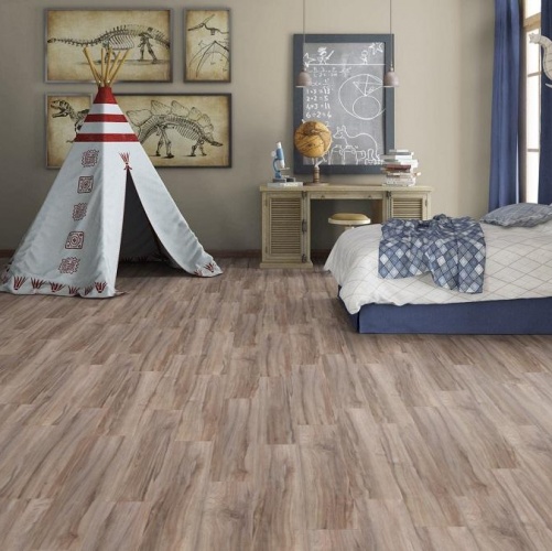 Виниловый ламинат Tarkett Lounge Acoustic Дуб с брашью (Текстурированная) 914,4х152,4/101,6 мм 1000901216 - Вид №9