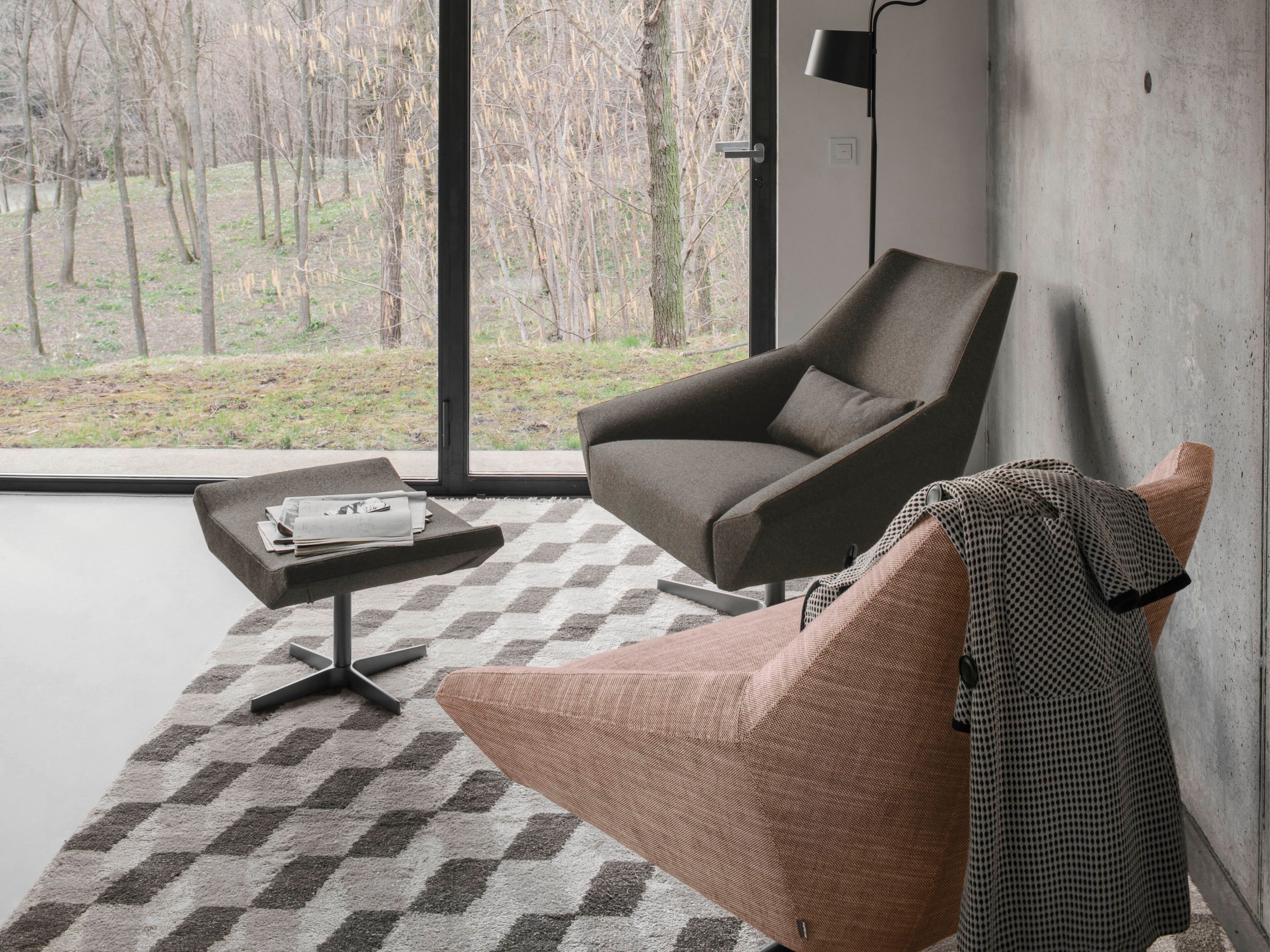 Кожаное вращающееся кресло с подлокотниками Alf DaFrè Olivia ARCH-00111702 - Вид №6