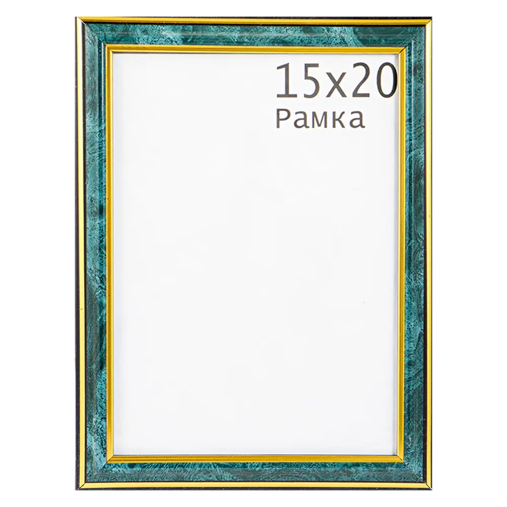 Рамка пластиковая 15х21 см, зеленый PL3899 Santreyd STLM-2167084