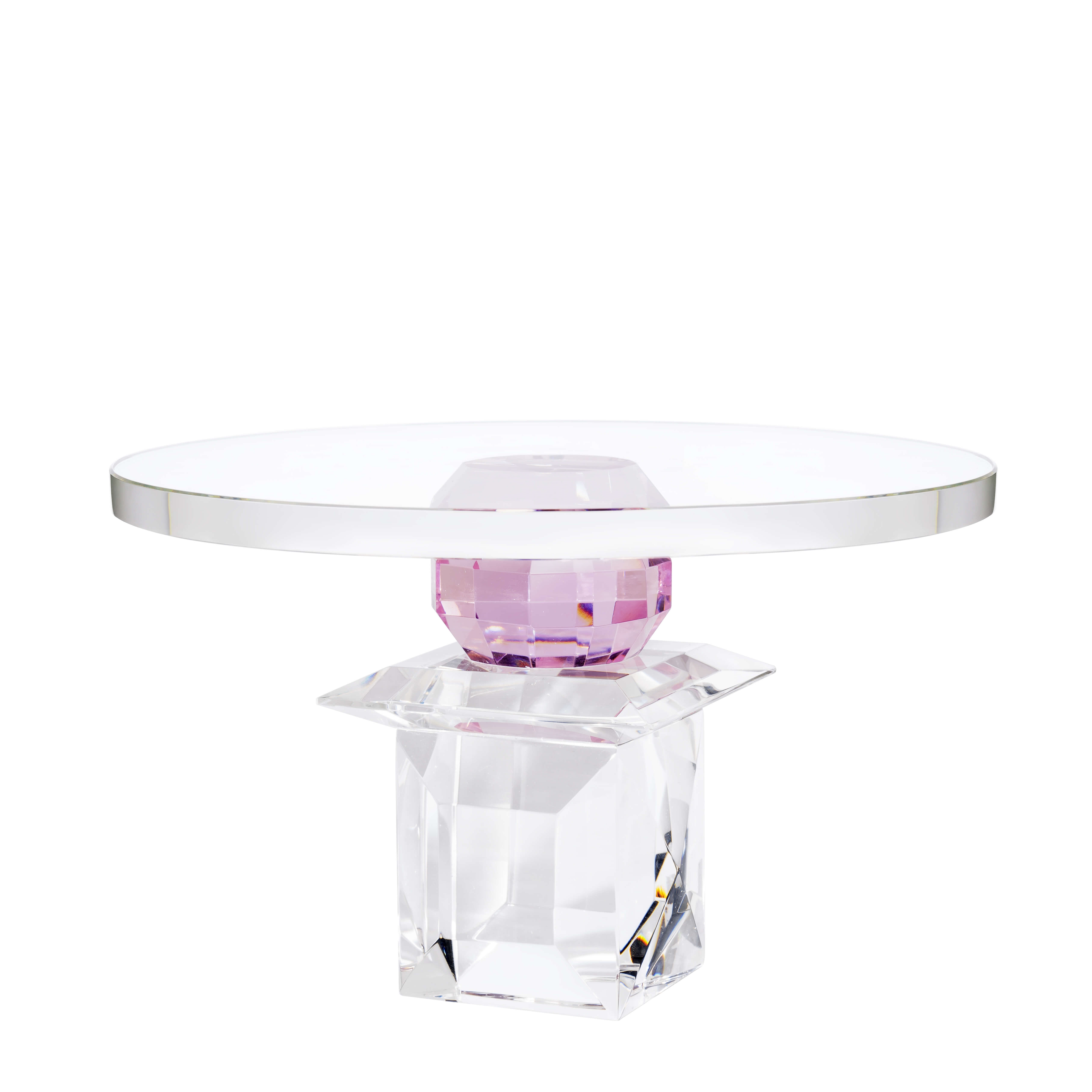 201044-C9 ABHIKA ПЛАСТИНА CRISSY BALL CLEAR/PINK  - Вид №1