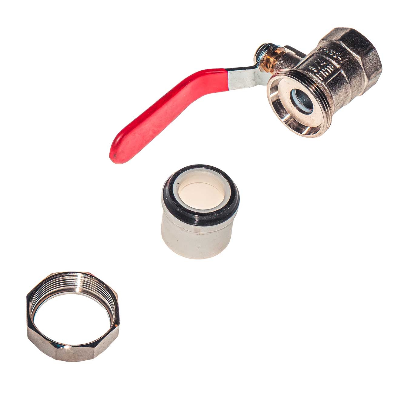 21102 Кран шаровой латунный под PPR 25x3/4 внутренняя резьба с полусгоном LAB.Space  - Вид №5